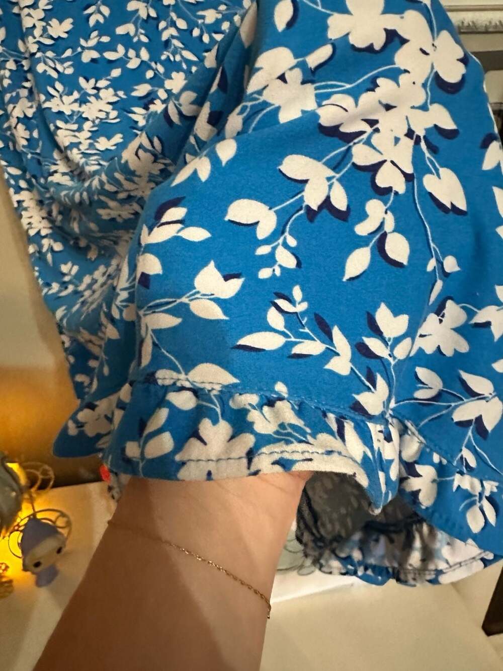 Draper James Blue White Floral Tank Sleep Dress Nightgown XXL/XXXL - Picture 3 of 6